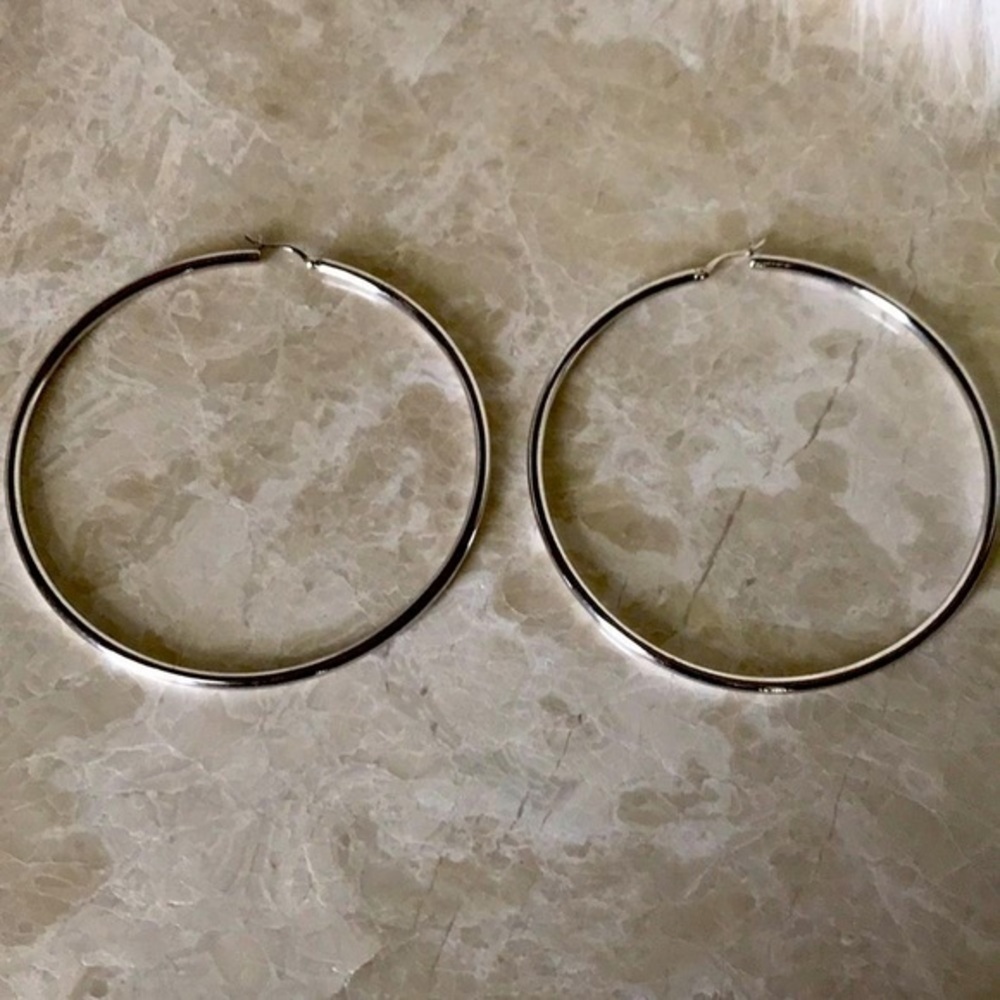 925 silver hoop earrings